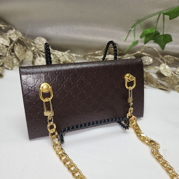 Authentic Gucci Sunglass Case Upcycled Crossbody Pouch - Picture 8 of 16